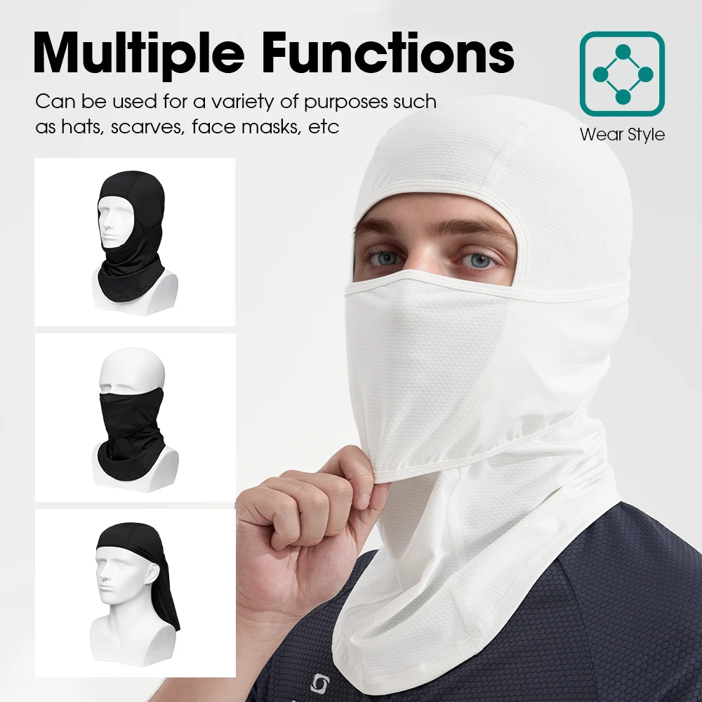 12pcsBalaclavaFullFaceMaskSunProtectionBreathableAdjustableNeckCoversforMenWomen