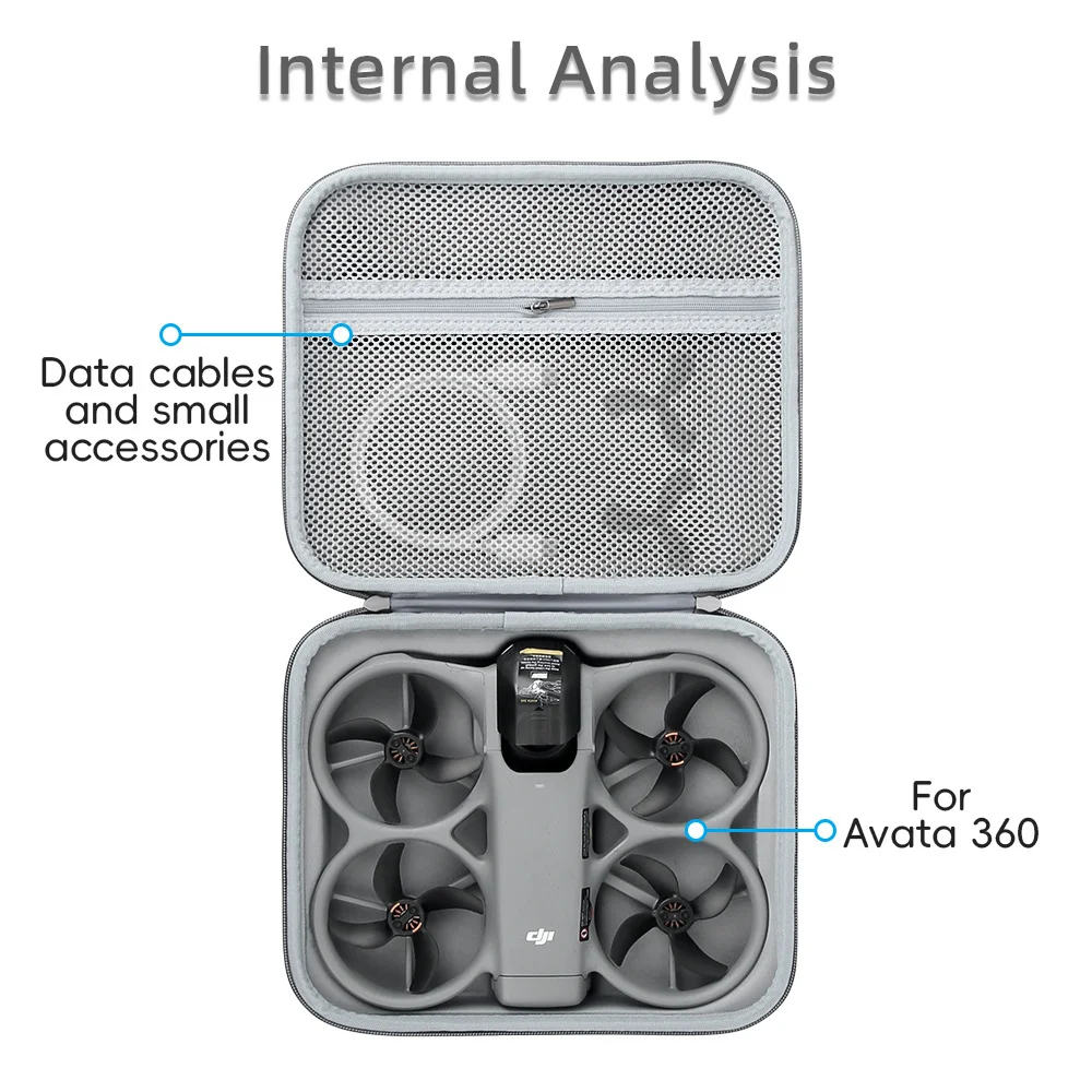 DJI Avata 360 드론 보관 가방 휴대용 보호 케이스 액세서리 포켓이 있는 나일론 충격 방지 여행용 핸드백