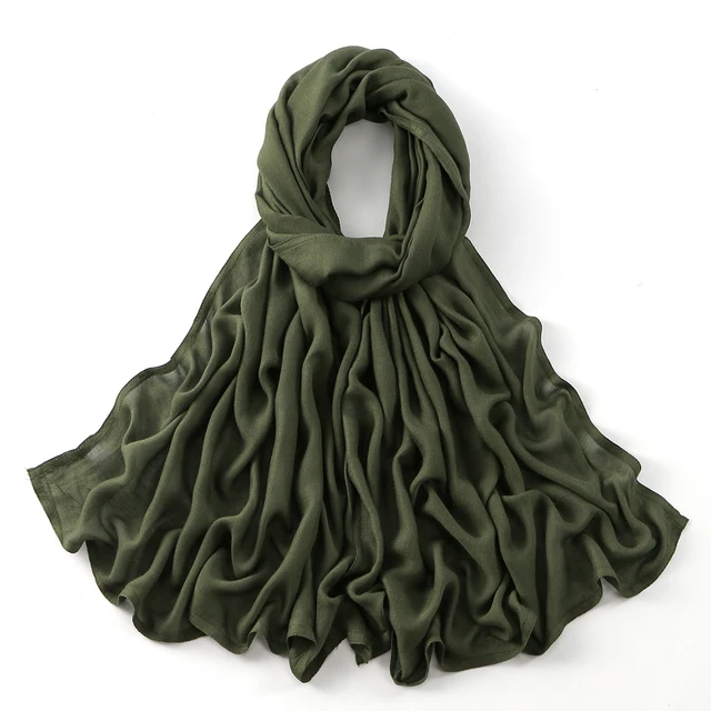 185*75 cm musulman Modal Hijab rayonne coton châles pour femmes mince plaine écharpe grande taille foulard islamique Turban bandeau