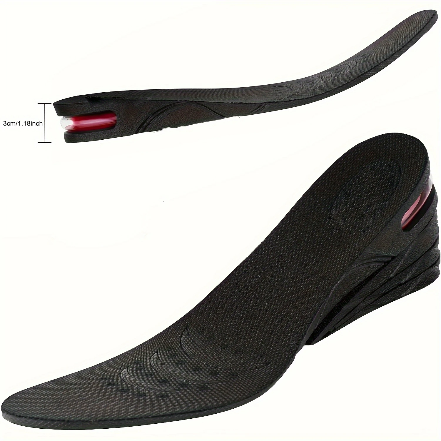 Adjustable ComfortMax Height-Increasing Insoles-Customizable Lift for Men & Women-Instantly Add Height with Concealed Design