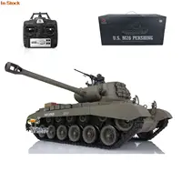2.4Ghz Henglong 1/16 7.0 Plastic M26 Pershing RTR RC Tank 3838 W/ 360° Turret Smoke Engie BB Shooting Speaker Army Toys TH17302 1