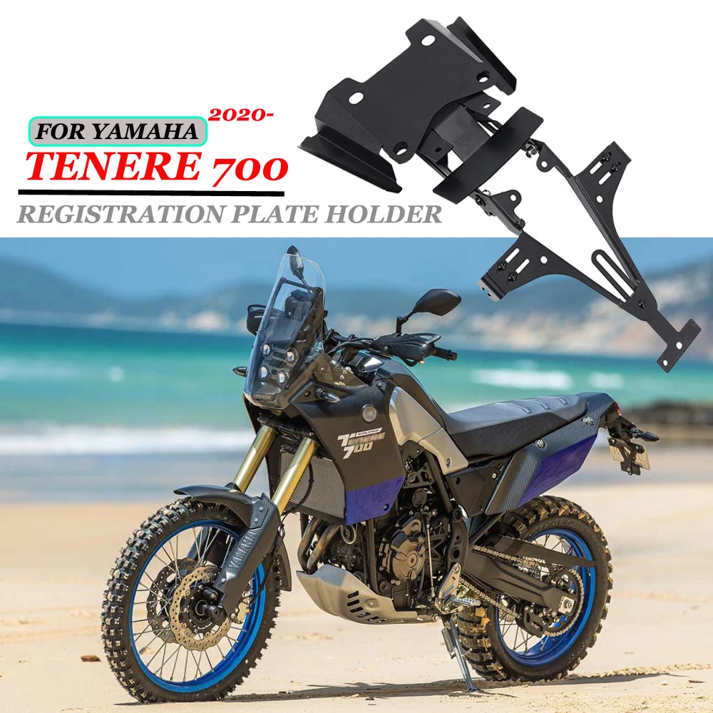 

For YAMAHA Tenere 700 Rear License Plate Holder Bracket For Tenere700 Motorcycle Accessories Registration Plate Holder Bracket