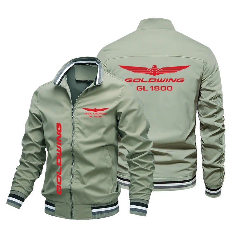 2024 Hot selling men's car logo printed spring and autumn jacket, outdoor sports, baseball windbreaker jacket
