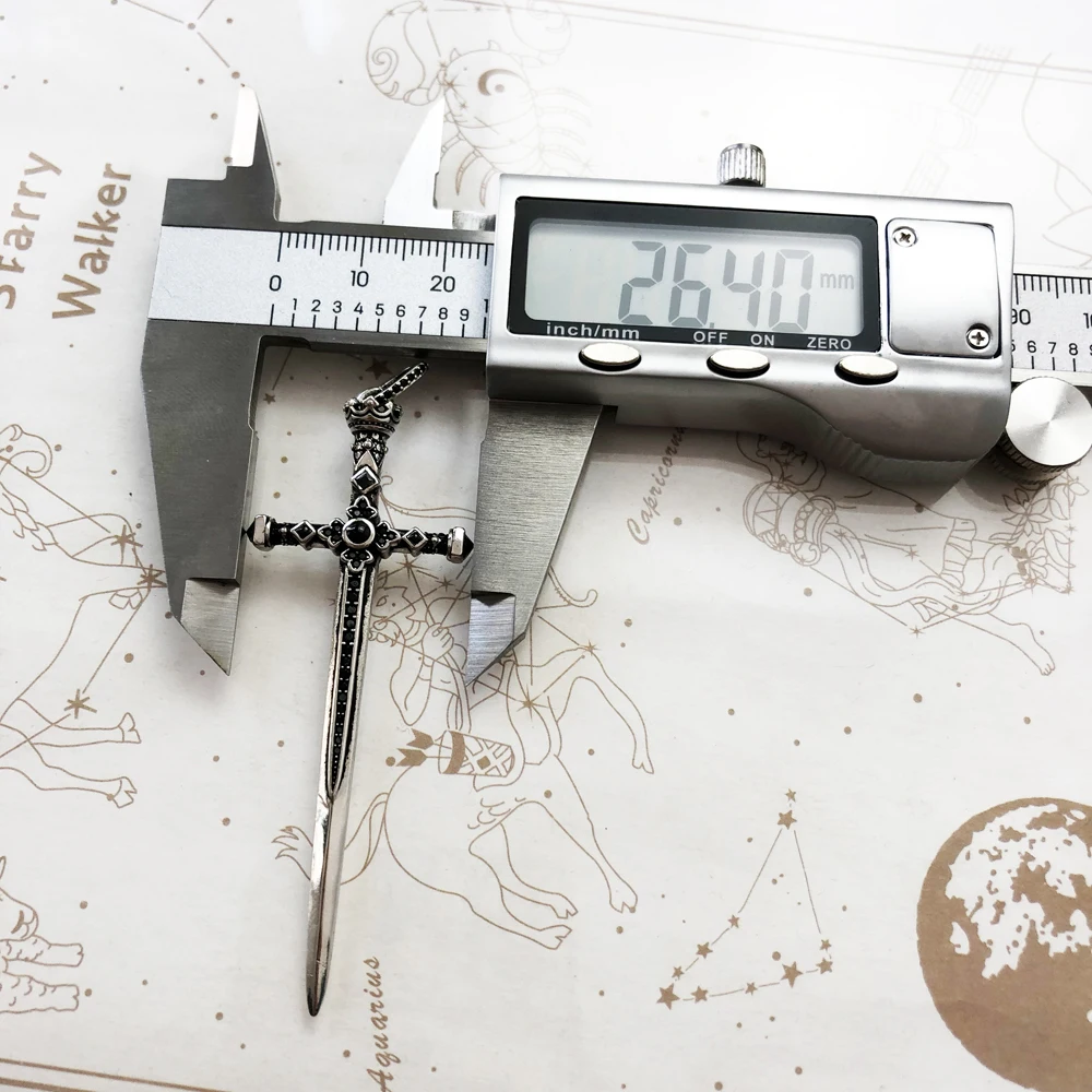 Pendant Royal Sword Summer Jewelry Vintage 925 Sterling Silver Symbolism of Courage Gift For Men Women pendant necklace
