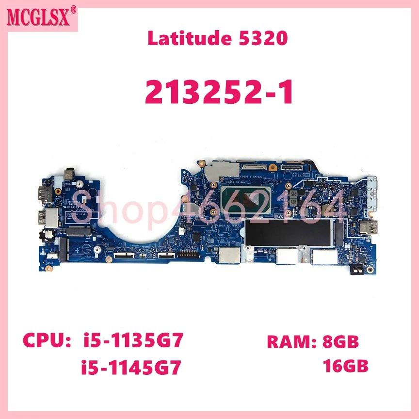 213252-1 Con Cpu Da I5-11Th Gen 8Gb 16Gb Ram Scheda Madre Per Notebook Per Dell Latitude 5320 Scheda Madre Per Laptop Testata Ok
