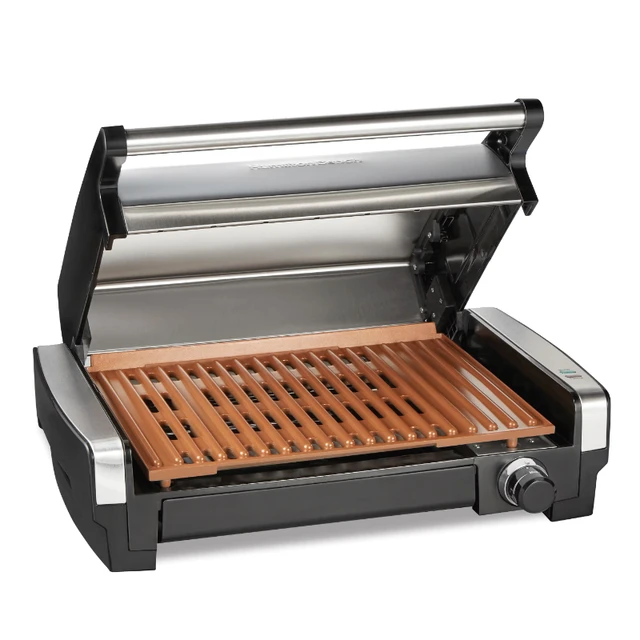 Hamilton Beach Electric Indoor Searing Grill with Removable Nonstick  Ceramic Plate, 25363