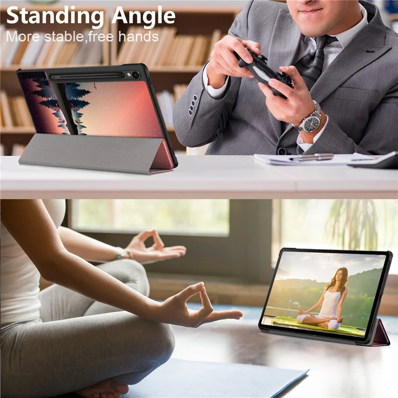 Folding Magnetic Hard Back Stand Shell - Premium Tablet Cover, 10.9-Inch