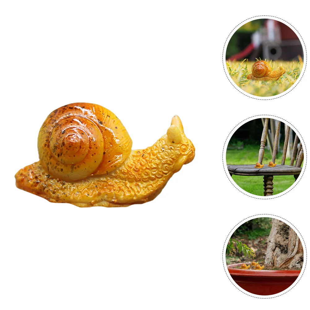 

5 Pcs Garden Decoration Outdoor Decoration Retro Simulation Little Snail Water Table Toys Figurine Child