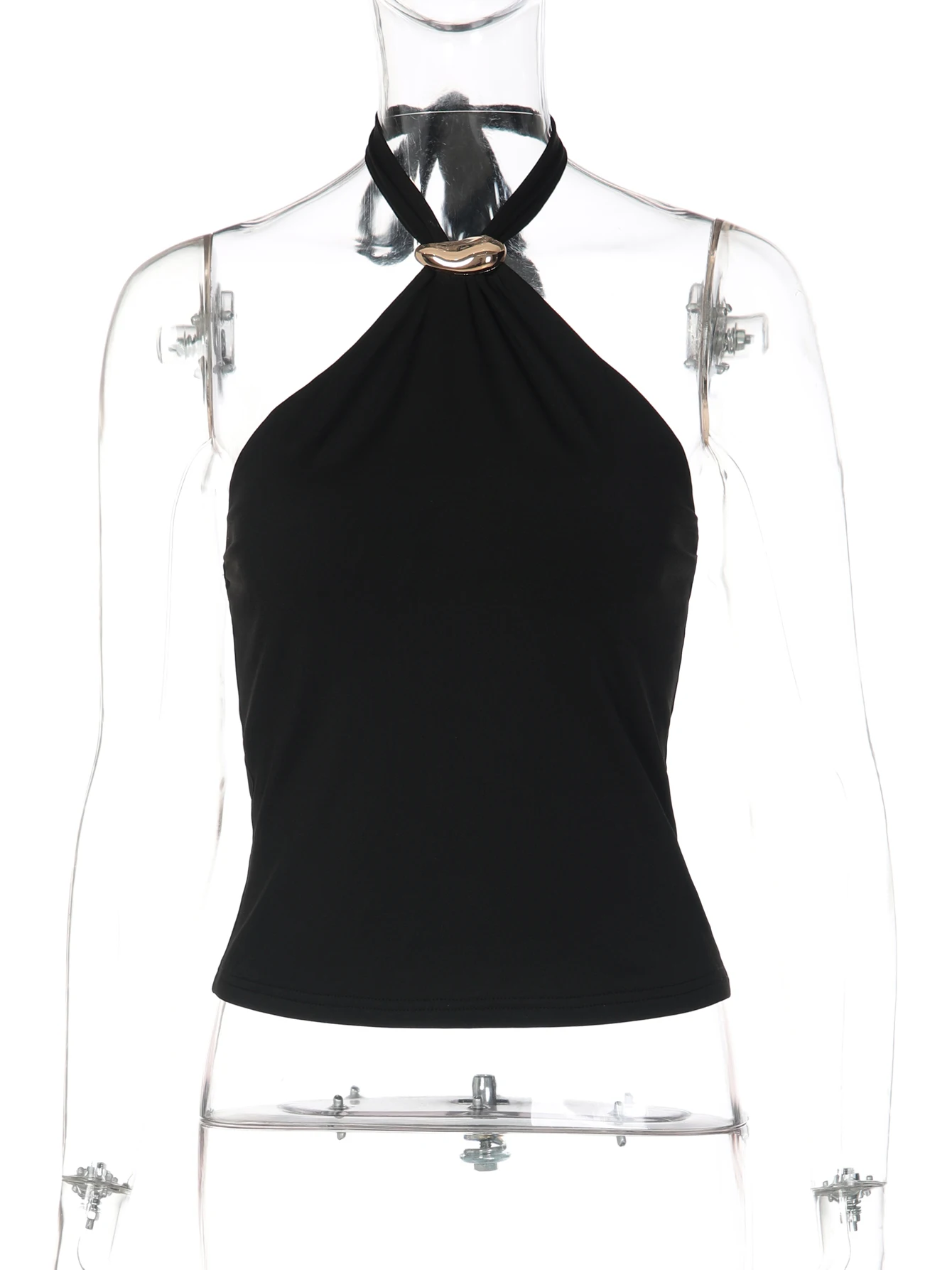 รูปสินค้า เสื้อกล้ามผูกเชือก ดีไซน์วินเทจ Y2K ใส่ได้ทุกโอกาส