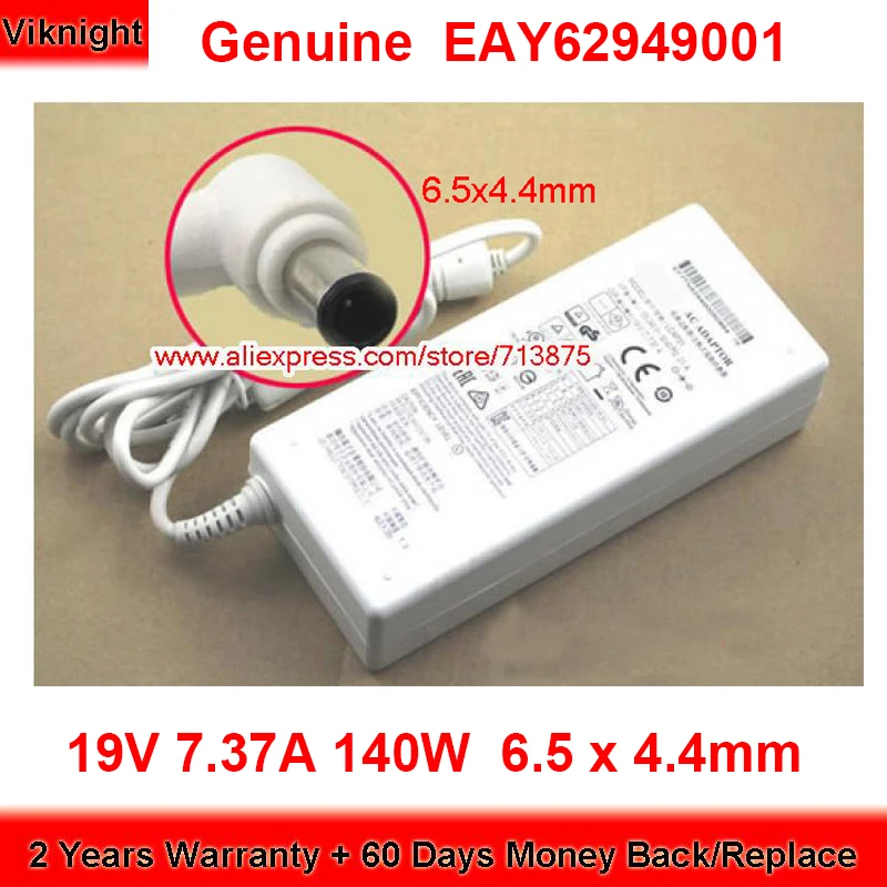 Genuína Adaptador 19v 7.37a Lcap31 Eay62949001 para lg 34-qhd Polegada Ultra Wide Monitor Led 27ud88-w 34um9sp 34um94 34um95 27ul850-w