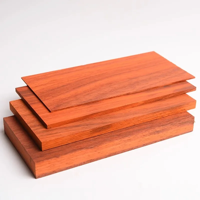 Handcrafted African Red Rosewood Solid Wood Board for DIY Carving and Box Making