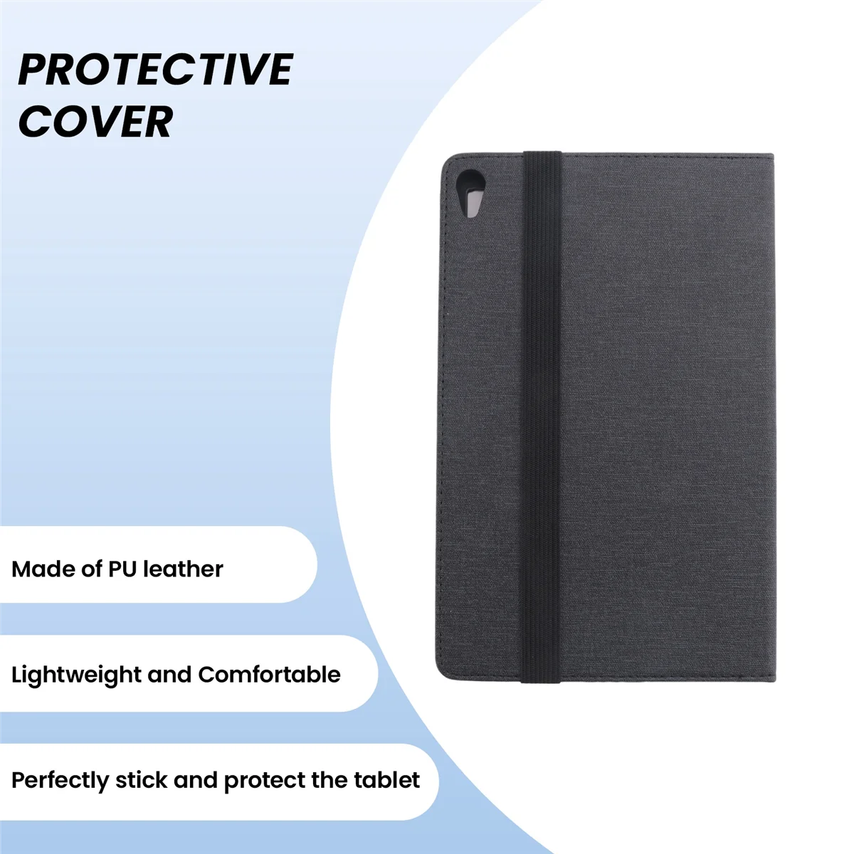 IPlay40 태블릿용 SCLS 태블릿 케이스 CUBE 40용 10.4인치 PU 가죽 케이스 플립 케이스 커버(블랙)