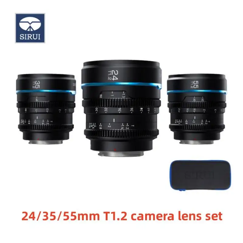 

Sirui Night Walker 24mm / 35mm / 55mm T1.2 S35 Cine Lens Large Aperture Camera Lens T1.2 Aperture Lenses for Scenery Documentary