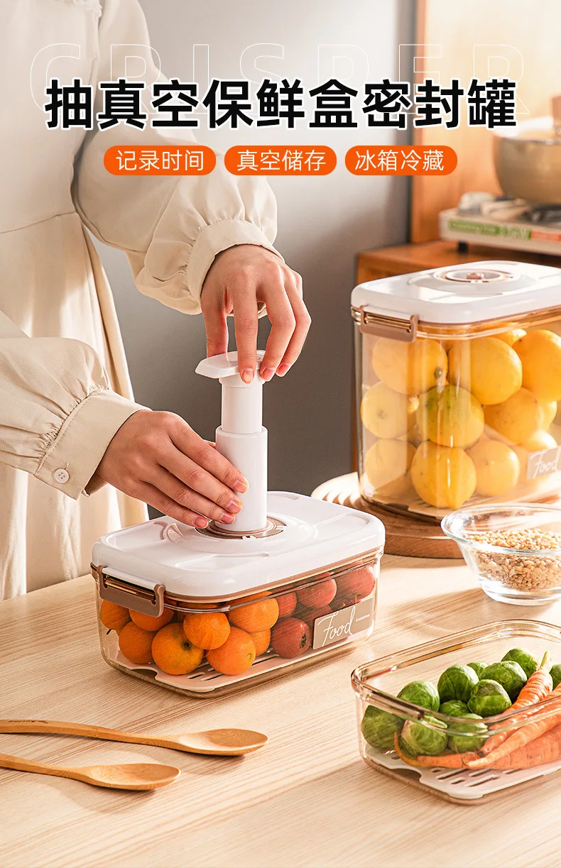 SEATAO Glass Food Storage Containers Preserve Marinate Vacuum Sealer  Airtight Storage Containers with Lids Meal Prep Container