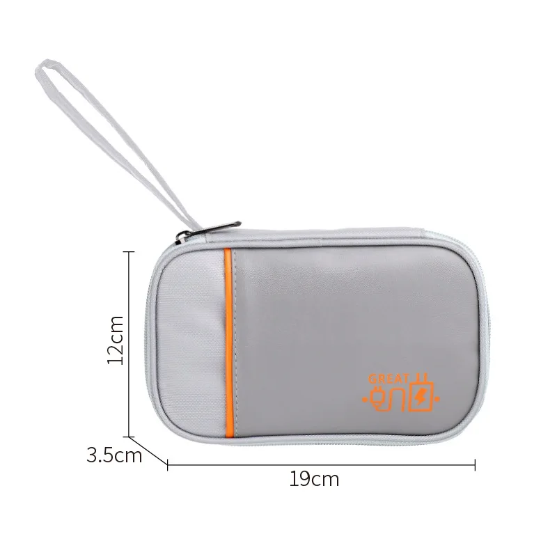 휴대용 방수 이중 레이어 보관 가방, 여행 정리 가방, 케이블 보관 정리 파우치, 운반 케이스, 케이블 코드용