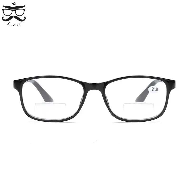 2024 New Men Women Bifocals Reading Glasses Bifocal Far Near Magnification Eyewear Presbyopic Glasses Ultralight Eyeglasses