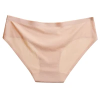 Culotte femme Sexy solide sans couture sous-vêtements féminins taille basse élasticité slips respirants pour dames caleçons doux Lingerie 4