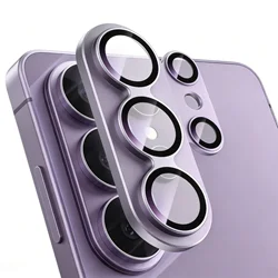 Premium Aluminum Alloy Camera Protector Film - Full Back Lens Cover - S26 Ultra (Purple)