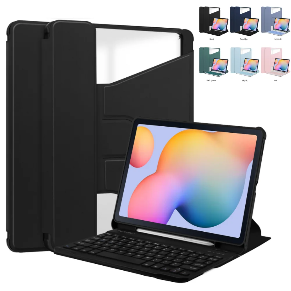 360° Rotating Tablet Cover with Keyboard for 10.4-10.5 Inch Tablets