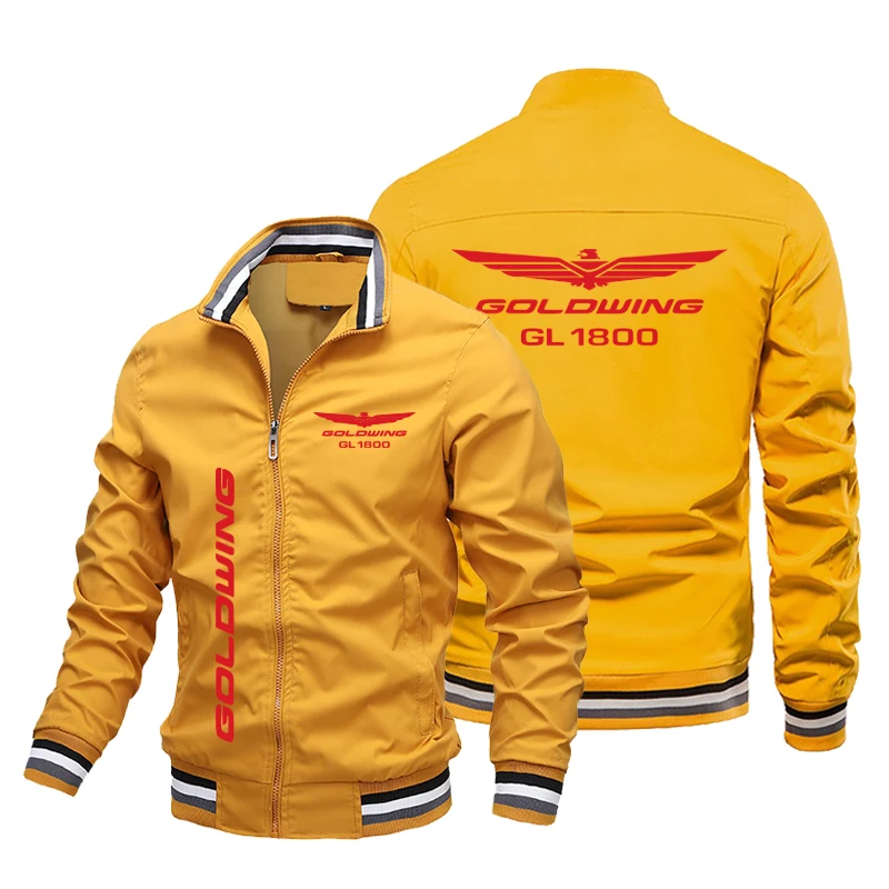 2024 Hot selling men's car logo printed spring and autumn jacket, outdoor sports, baseball windbreaker jacket