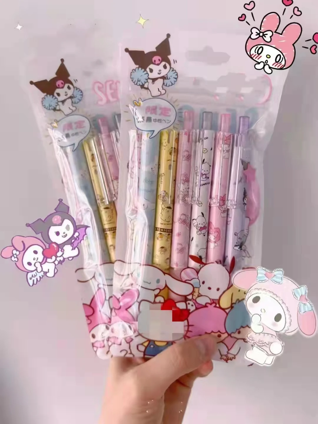 

Kawaiyo Cartoon Bag Primary And Secondary School Girls Lovely 0.5 Press Neuter Pen Writing Smoothly High Appearance Level INS Pe