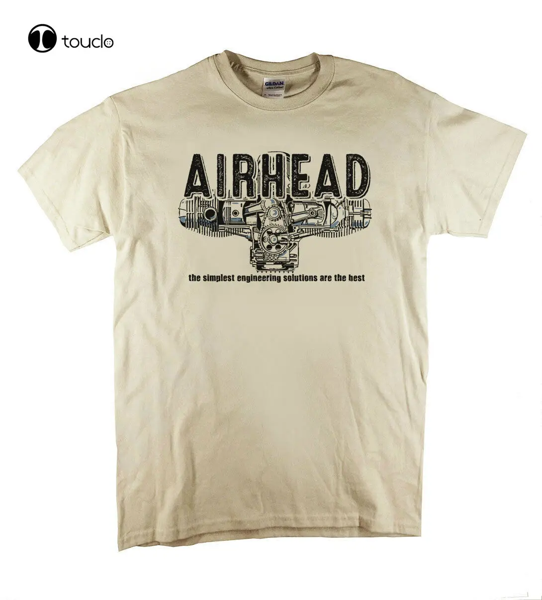 Raffreddato Ad Aria Raffreddato Ad Aria Airhead Moto Boxer Beemers Airheads Distressed Print Natural Tee Shirt Fashion Funny New Xs-5Xl