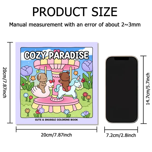 COZY PARADISE Bold-easy Patterns Coloring Book for Adults Cute Drawing Book Perfect Gift for Party and Birthday 3