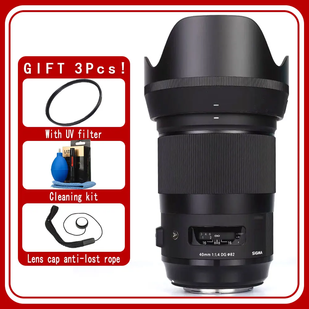 Sigma 40Mm F1.4 Dg Hsm Art Lens Per Canon Nikon Sony E