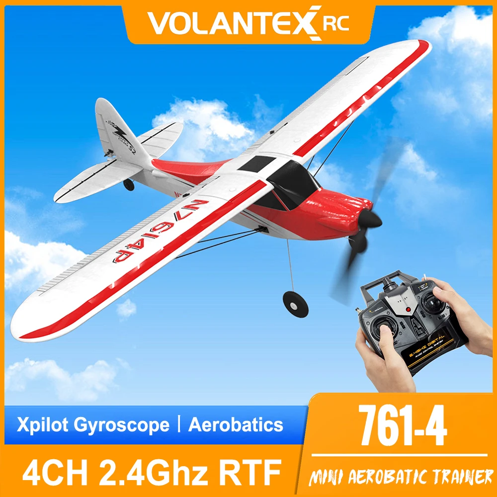 

Volantex Спорт Cub 500 761-4 4CH один ключ Аэробика Начинающий тренажер Радиоуправляемый планер самолет RTF встроенный 6-осевой гироскоп открытый радиоуправляемый самолет