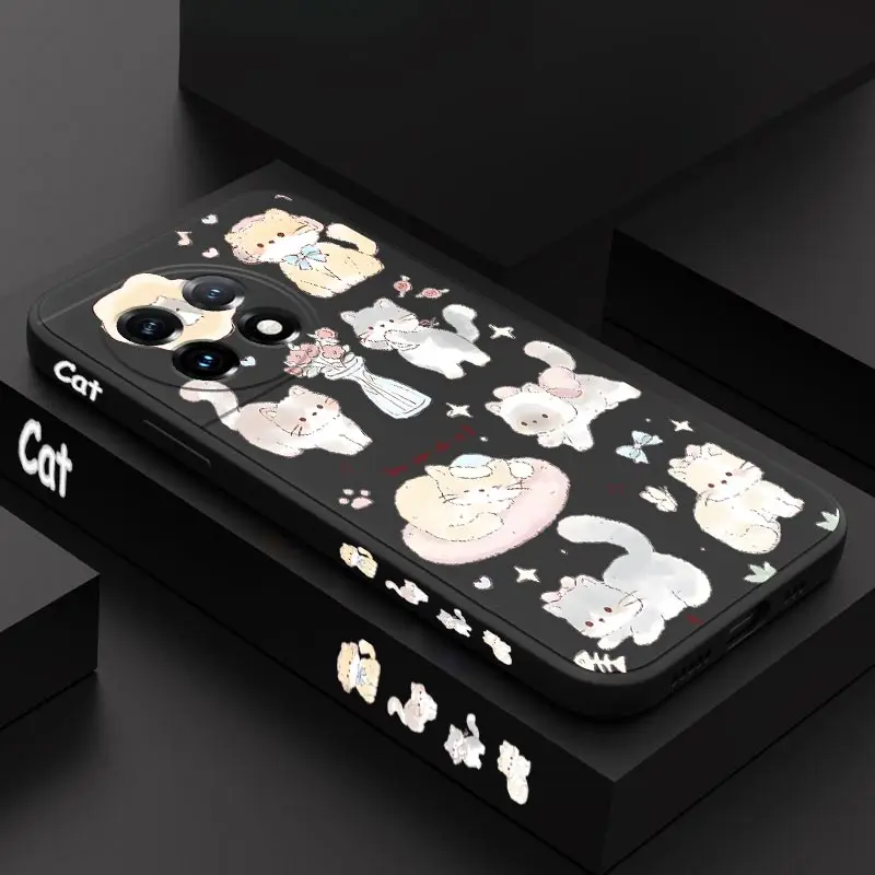 Adorable Cute Cat Silicone Phone Case Cover