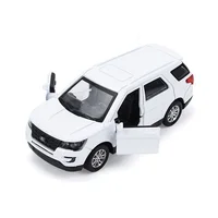 1:36 Ford Explorer SUV Alloy Car Model Diecast & Toy Metal Off-road Vehicles Car Model Sound and Light Simulation Childrens Gift 1