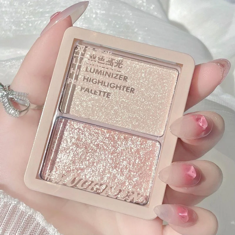 2 Tone Contouring Highlighter Nose Side Shadow Powder Pearlescent