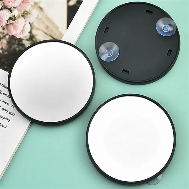 Nouveau miroir grossissant 5X/10X/15X, ventouse, outil de maquillage de beauté pour femmes, douche cosmétique, grossissement de la maison, miroir de vanité en verre 9CM 3