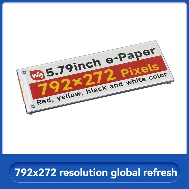 The Newwaveshare 5.79Inch Ink Screen Electronic Paper 4 Color E-Ink Screen 792X272 Pixels SPI E-Ink Raw Display