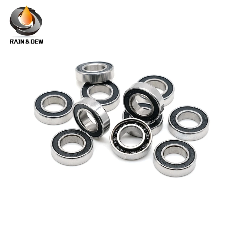 1Pcs6800RSCeramicBearing10x19x5mm6800Abec7StainlessSteelCeramicBallHybridBike
