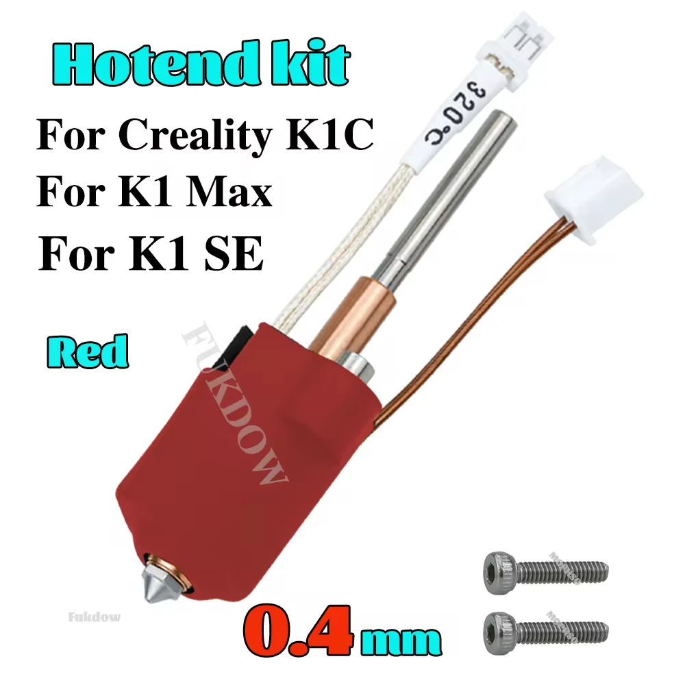 Hotend For Creality K1C K1 MAX Ceramic Heating Block Kit 0.4mm