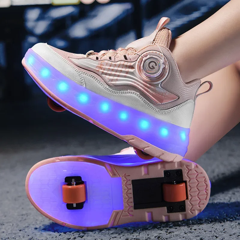 New Fashion Parkour Shoes Wheels 2-Wheel Roller Skating - Main Image