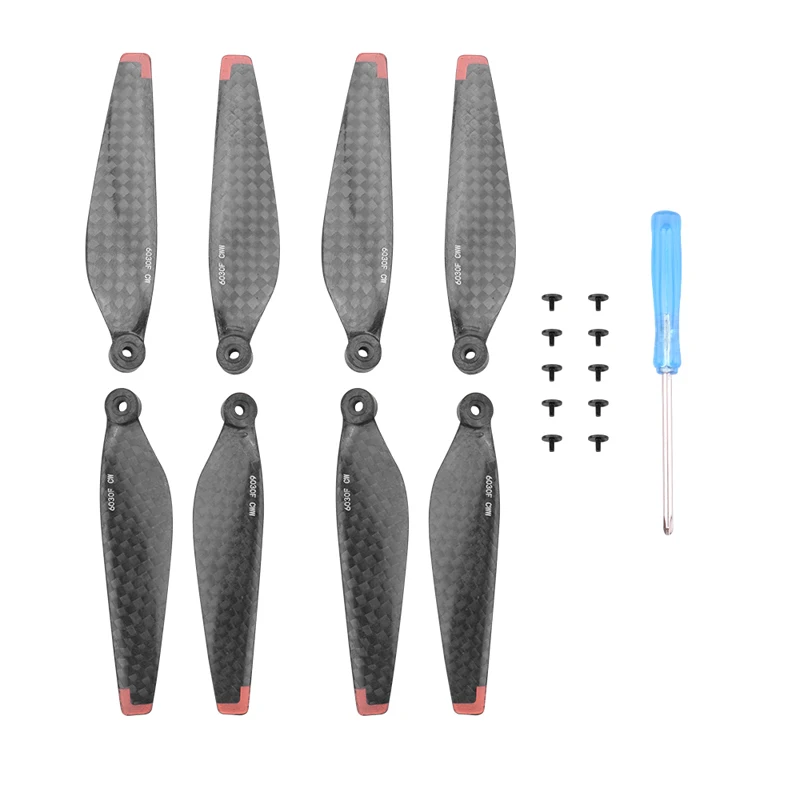 

8pcs carbon fiber propellers blades with screw screwdriver for dji mini 3 pro drone accessories