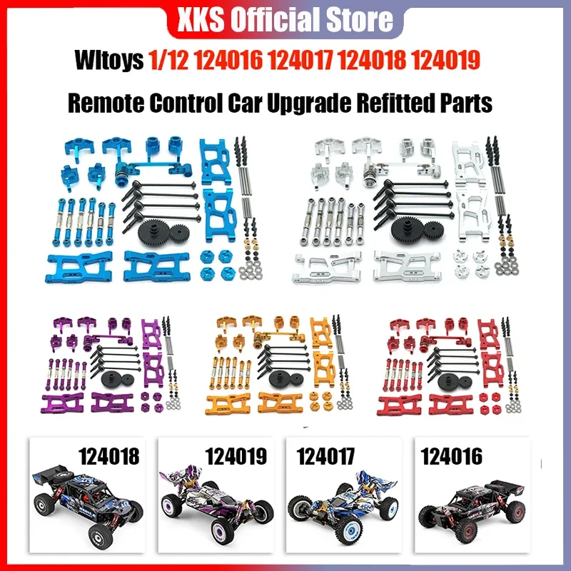 

Wltoys 1/12 1/14 144001 124018 124019 RC Car Upgrade Metal Universal Swing Arm Steering Cup Pull Rod Dog Bone Kit