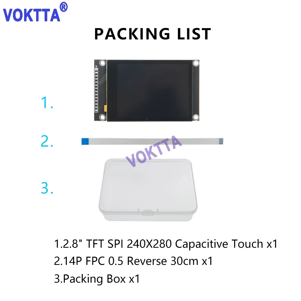 

LCD Touch Screen 4-Inch Display Module SPI Serial Port TFT Capacitive Touch Screen Display Module Resolution 240 * 320 14PIN