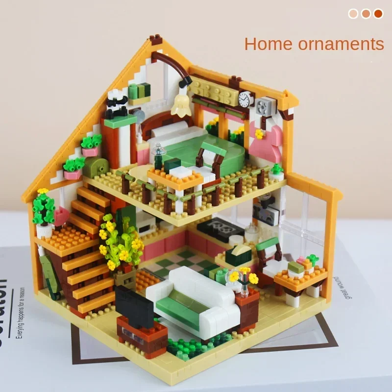 City Street View Building Blocks Compact Brick Lofts Model Modern Apartment Assemble Bricks Set Industrial Collection Toy Gifts