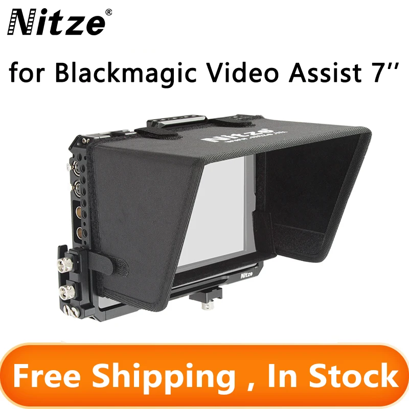 Blackmagic Video Assist 4K　7インチ　ケージ付き Blackmagic Design Video Assist 4K 7