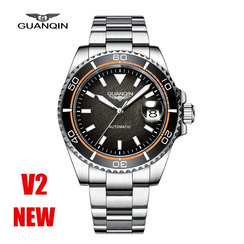 2023 New Mens Watches GUANQIN Top Brand Automatic NH35 Wristwatches Men