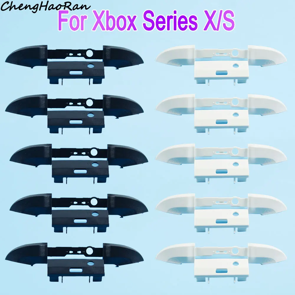 10 Stück für Xbox Series X/S Controller Schwarz und Weiß RB LB Bumper Trigger & Mittelstangenhalterung Ersatzteile zur Reparatur
