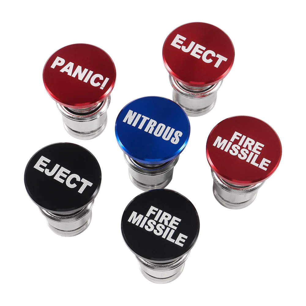 Fire Missiles Button Car Cigarette Lighter Anodized Aluminum 12 Volt Car Cigarette Lighter Replacement Fits Most Vehicles