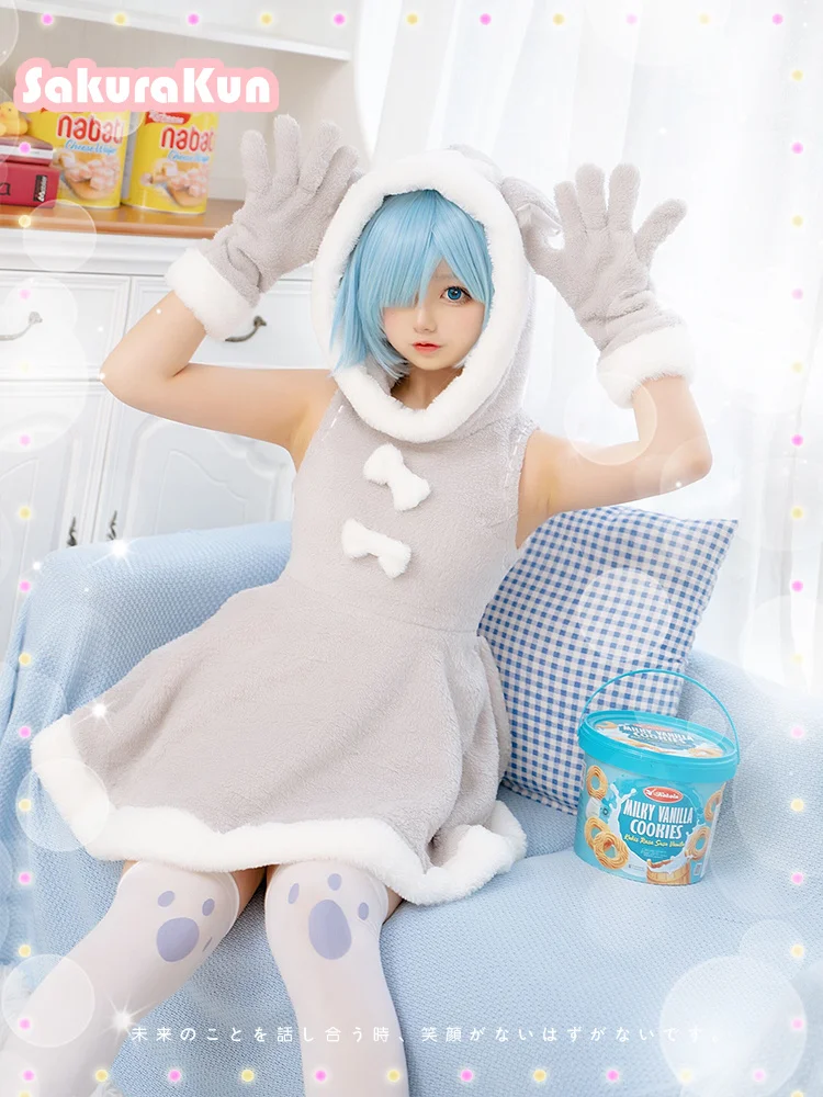 2024 NEW Anime Cosplay Dress Up Clothes Plushie Re:Zero Rem