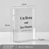 Creatitive Book Letter Acrylic Vase Artistic Transparent Flowers Vase Hydroponic Decorative Vase Desktop Bookshelf Ornament 6