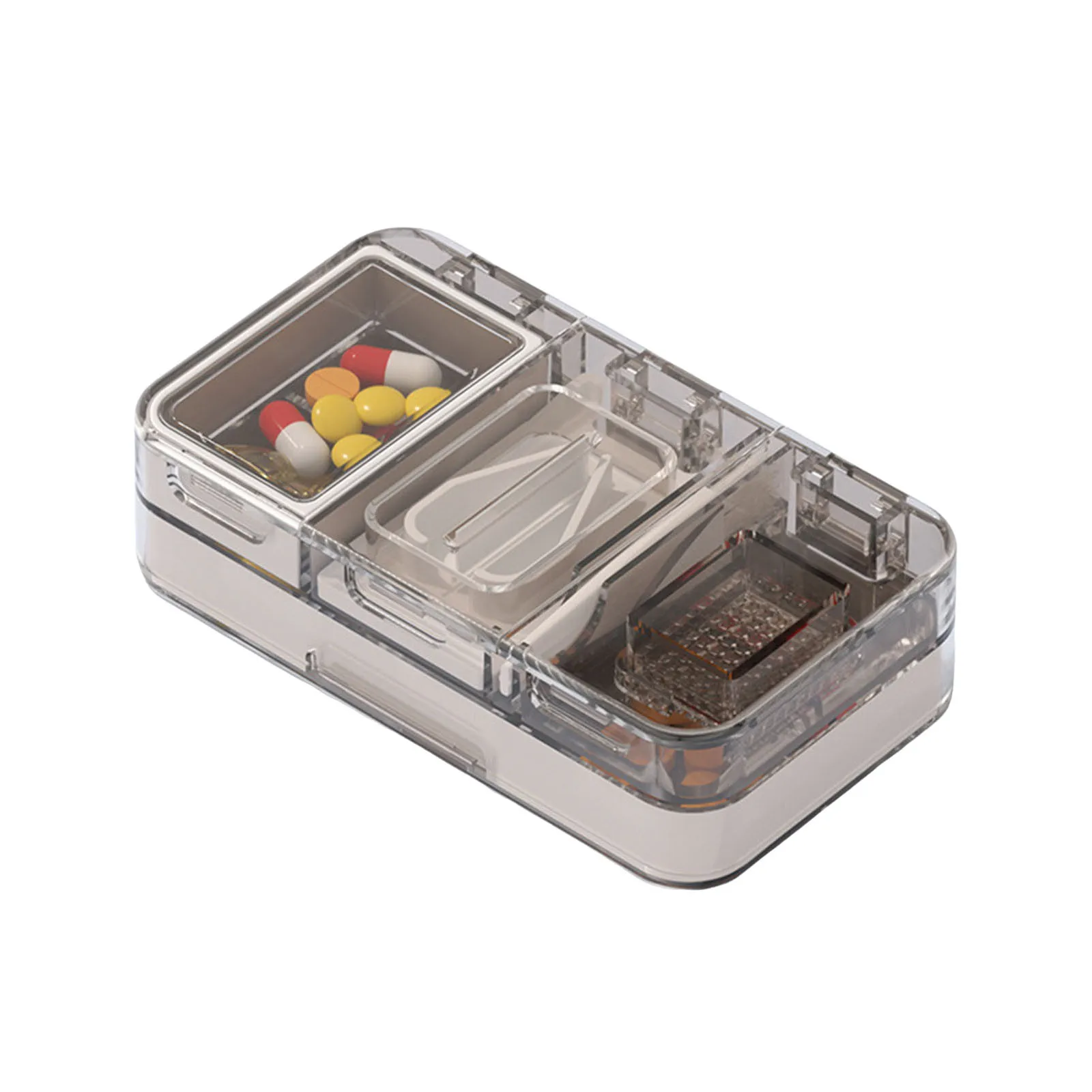 for Pantry Storage Dispenser Grinder Portable Dispenser One Two Containers for Organizing Bathroom