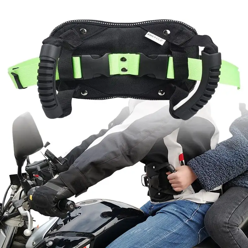 Motorcycle Safety Belt For Passenger Rear Seat Passenger Grab Handle Driver Belly Strap Pad For Children And Passenger Waist newborn baby kit headbands 0 to 3 months print floral christmas hair accessories for children kids headwear coleets girls items