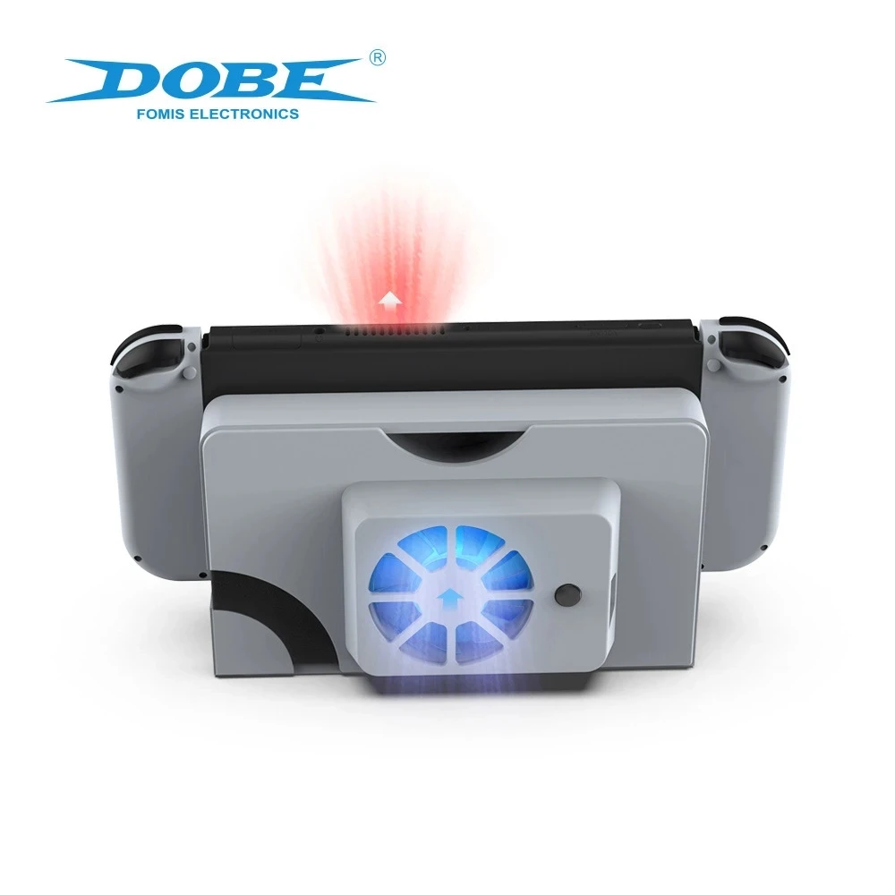 NEW DOBE TNS-1136 for Switch OLED Host Base Cooling fFan Radiator, Equipped With Dedicated Charging Cable